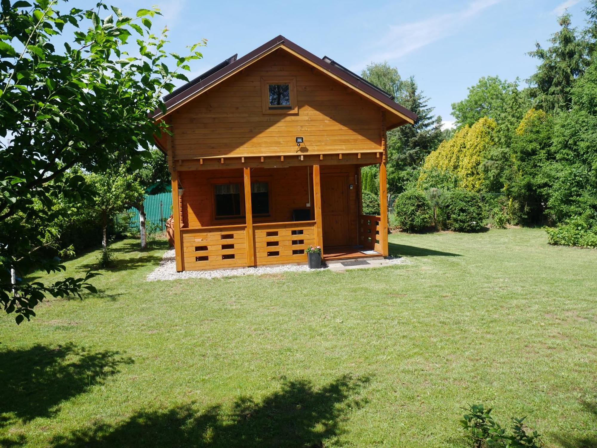 Domek Letniskowy Drewniany Nad Jeziorem Strzeszowskim Nowy Exteriér fotografie